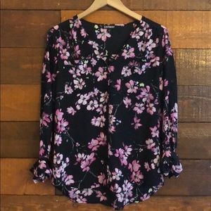 Express Portofino Button Blouse